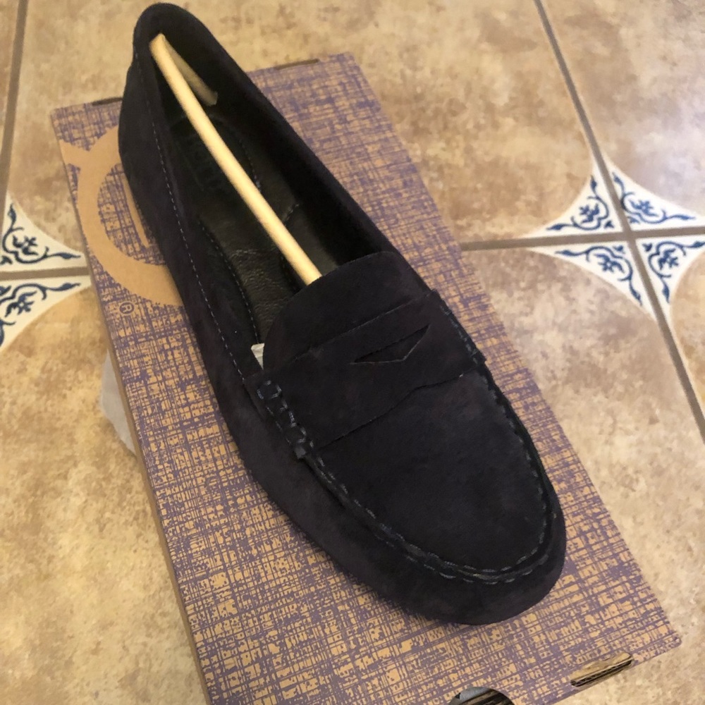 Navy Born Loafers